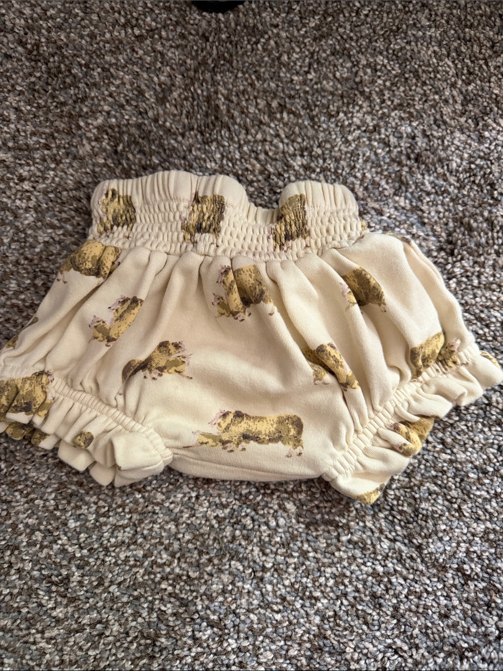 kate quinn Cream Diaper Cover with Lambs 🐑